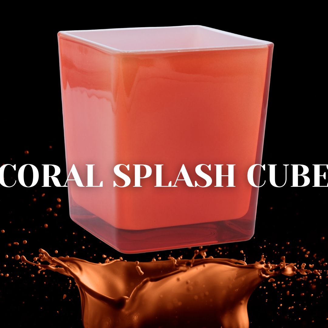 Vaso 11 Coral Splash Cube